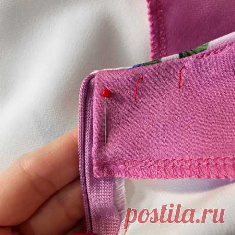 Обработка цельнокроеной обтачкой платья без рукавов — Мастер-классы на BurdaStyle.ru