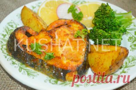 Стейк зубатки в духовке. Пошаговый рецепт с фото - Кушать нет