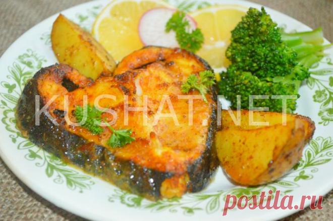 Стейк зубатки в духовке. Пошаговый рецепт с фото - Кушать нет