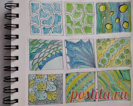 Зентангл и дудлинг для начинающих: шаблоны, идеи, видео | Home & Work