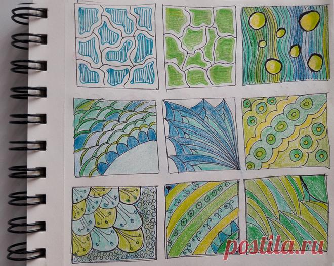Зентангл и дудлинг для начинающих: шаблоны, идеи, видео | Home & Work