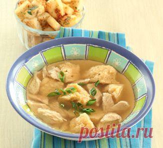 Куриный бульон с яичными клецками, суп. Пошаговый рецепт с фото на Gastronom.ru