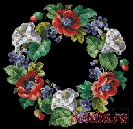 (6) Gallery.ru / Фото #1 - Венок с маками и каллами - larisa-bnw