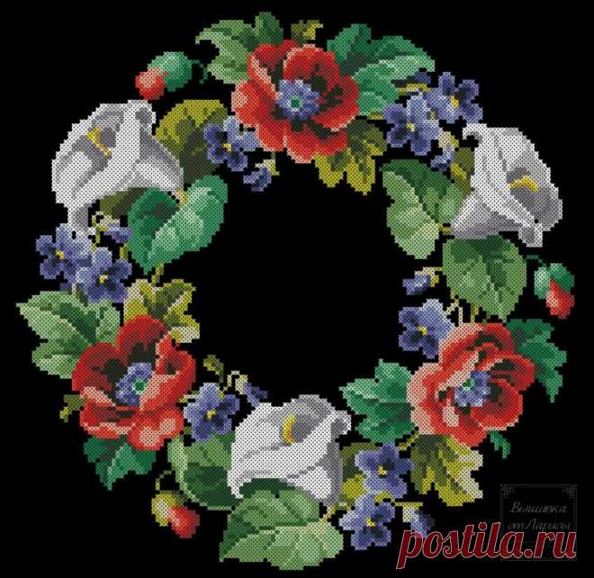 (6) Gallery.ru / Фото #1 - Венок с маками и каллами - larisa-bnw