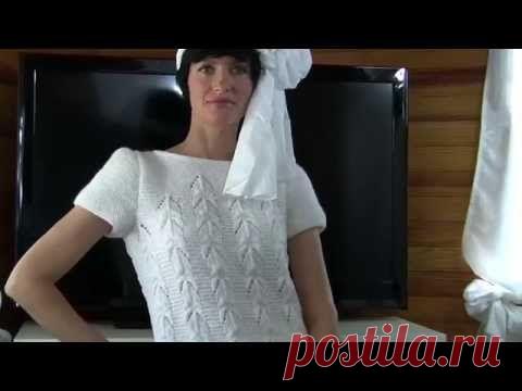 Ажурный узор спицами №83 | Вяжем с Лана Ви