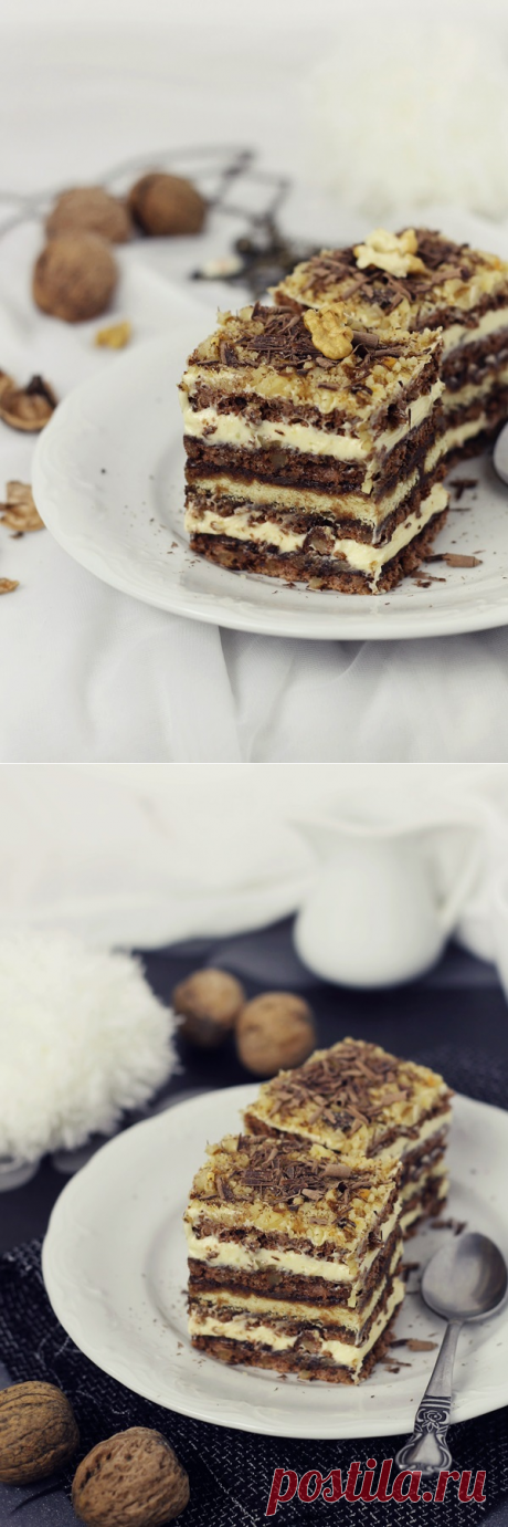 Торт с орехами, шоколадом и Buttercream