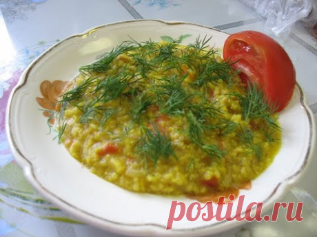 Каша солдатская-комбинированная (пшено,горох)  по-домашнему