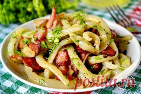 Жареные кальмары с чесноком » Кулинарные рецепты с фотографиями / Кулинар.РУ