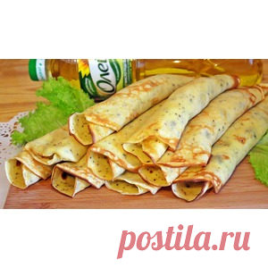 Блины с начинкой в итальянском стиле