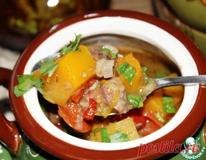 Стью из говядины с мускатной тыквой – кулинарный рецепт