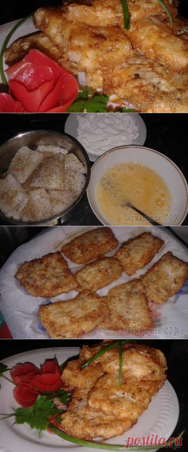 Камбала, жареная в льезоне