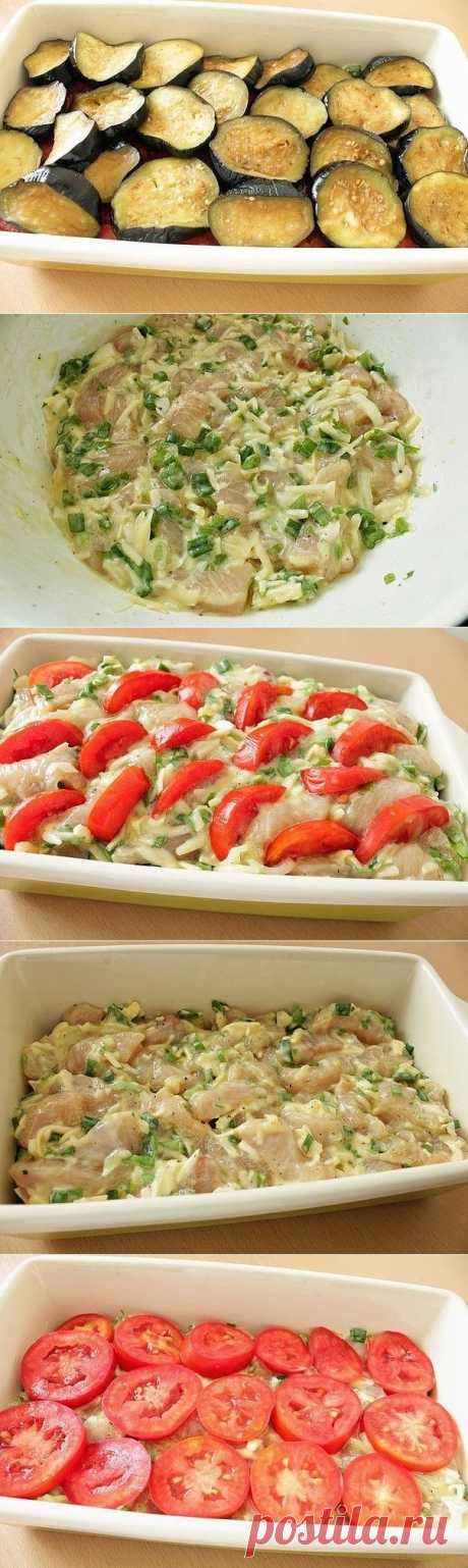 Куриное филе запеченное с овощами