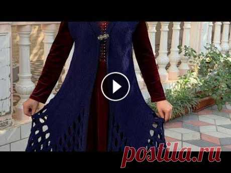 Вязание спицами женский жилет без швов Вязание спицами женский жилет без швов...