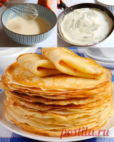 Теперь блинчики у меня получаются самые вкусные, ведь я знаю, как правильно готовить блины
#блинчики 

 Ингредиенты

2 стакана молока;
4 ст. ложки растительного масла;
4 ст. ложки сахара;
2 ст. ложки крахмала;
2 стакана муки;
1 стакан кипятка;
4 яйца;
щепотка соли;
ванильный сахар.

Приготовление:

Возьмите сначала яйца, добавьте туда обычный и ванильный сахар, щепотку соли и взбивайте.
Затем добавьте свежее молоко, растительное масло и продолжайте взбивать.
Влейте кипяток...