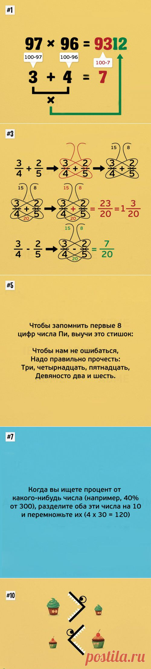 Необычные способы математических вычислений (10 фото)