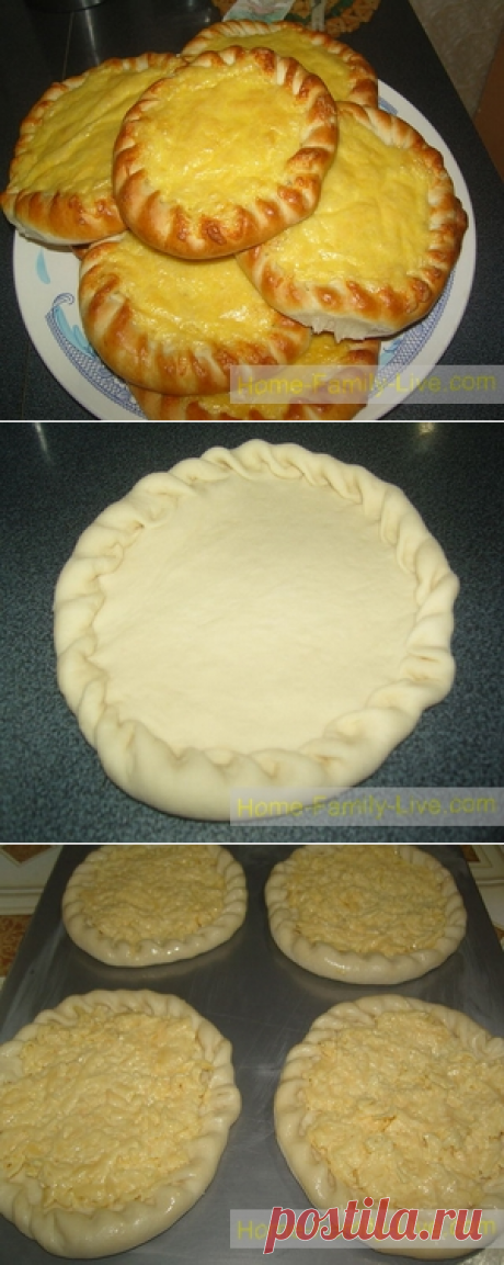 Хачапури - пошаговый фоторецепт - хачапури с творогомКулинарные рецепты