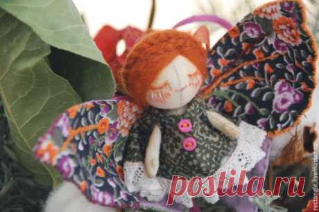 МК: текстильная кукла-брошь | all Dolls