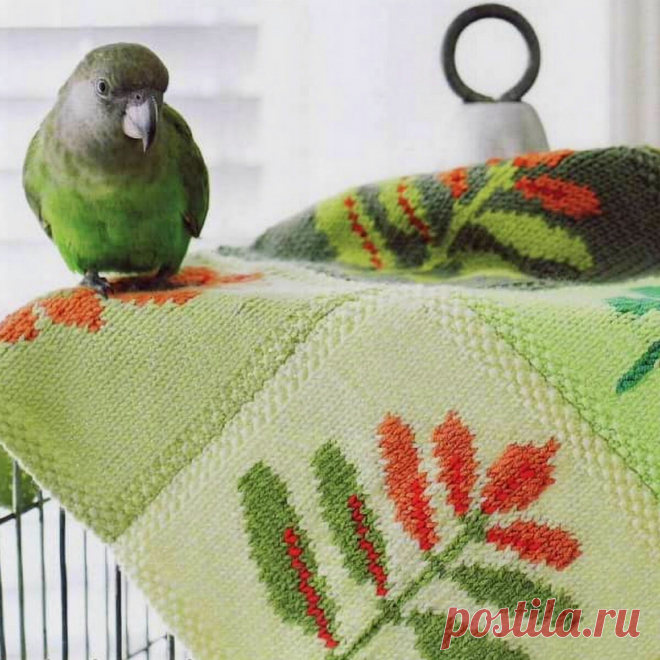 Вяжем накидку «Листья» в технике пэчворк спицами | Paradosik_Handmade | Пульс Mail.ru Зелёная накидка из 9 квадратов спицами, в технике пэчворк. Подробное описание и схемы вязания.