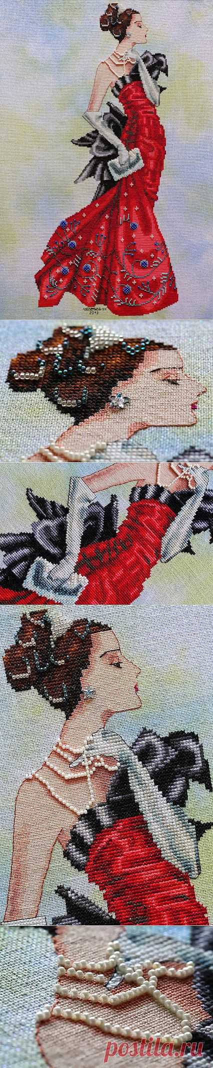 Veronica's Stitching Vault: Lady on Fire