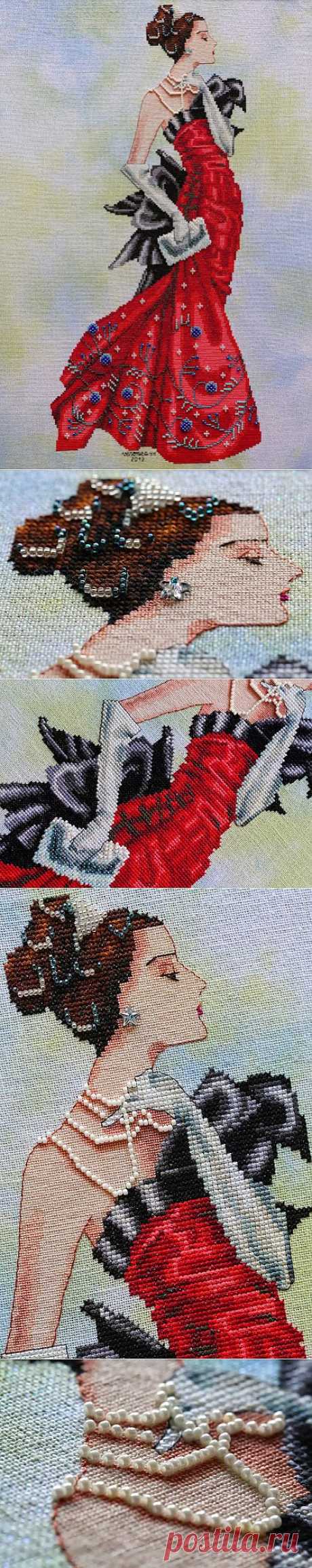 Veronica's Stitching Vault: Lady on Fire