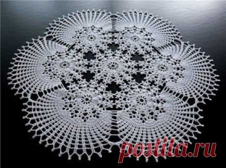 САЛФЕТКА ИЗ РОЗЕТОК
 Добавляйтесь в группу, чтобы видеть другие интересные модели!