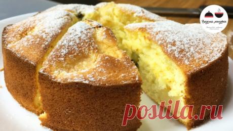 Нежный бисквитный пирог с персиками и киви - запись пользователя tastyminute (Оксана) в сообществе Болталка в категории Кулинария
