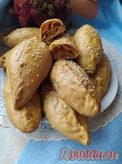 Постные пирожки с яблочной начинкой - рецепт с фото