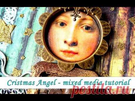 Steampunk style Christmas Angel - mixed media tutorial