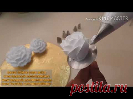 How to make different flowers with non dairy cream