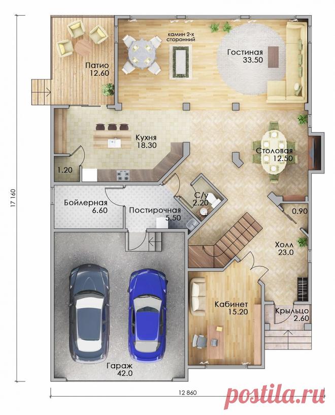 Проект дома Каллахан — строительство под ключ в Москве и Подмосковье