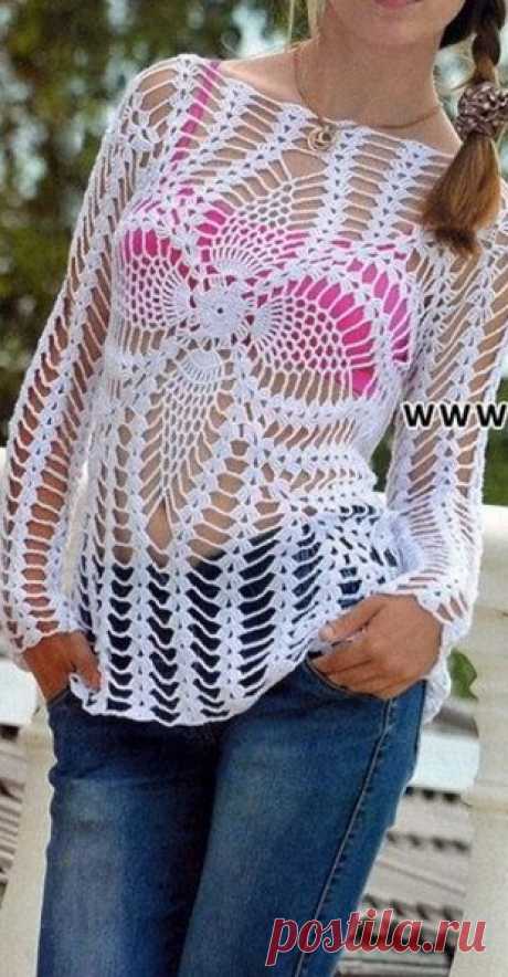 Вязание летней туники