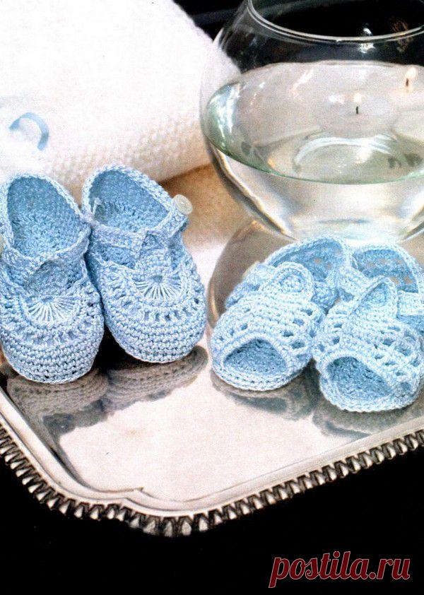 Пинетки для девочки крючком. Вязание крючком для детей | Laboratory household