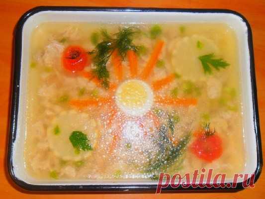 Заливное-холодец из курицы - пошаговый фото рецепт