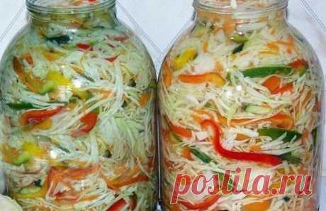 5 вкуснейших рецептов салатиков из капусты на зиму…