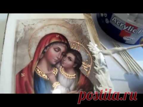Рельеф с зубочисткой