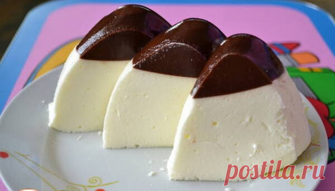 Десерт сметанное желе «Птичье молоко» | Просто и вкусно