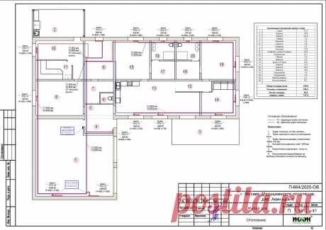 Проект отопления частного дома, пример 2533