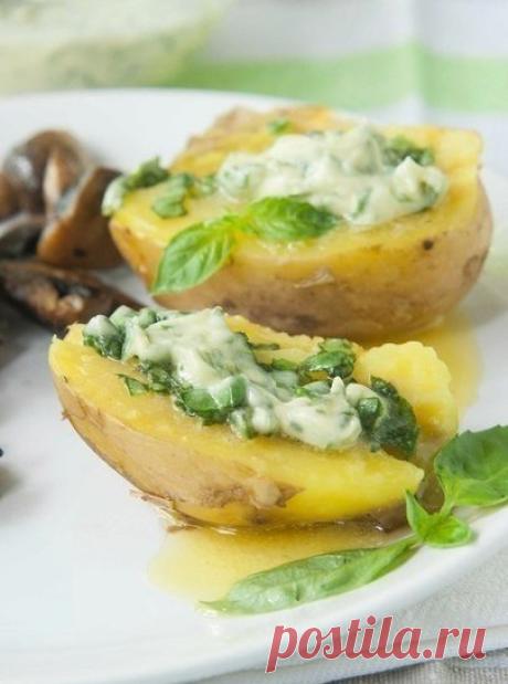 Запеченный картофель с базиликовым маслом / Взлом логики