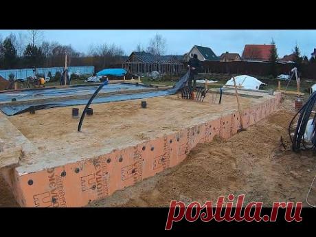 ЗАЛИВАЕМ БЕТОННЫЕ ПОЛЫ ПО ГРУНТУ, МОНТИРУЕМ ШТЫРЕВОЕ ЗАЗЕМЛЕНИЕ