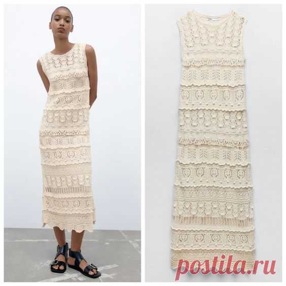 Нежное кружево, озорные полоски и стильная сетка от Zara. Делюсь подборкой из 13 красивых моделей на лето, которые можно связать самой