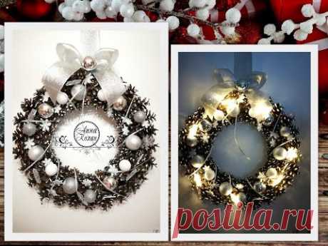 DIY2019✳ EIN NEUER JAHR-SHINING WREATH VON EINEM SUSHEN-CREATIVE WREATH ✳