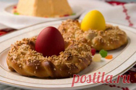 Пасхальная выпечка: гнезда для яиц