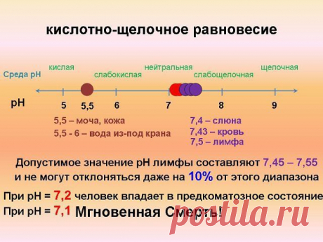 Речь идёт о рН крови!