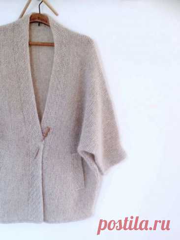 Уютный кардиган спицами