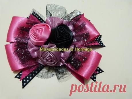 Ccomo elaborar moñosy flores fáciles para accesorios del cabello paso a paso No. 321