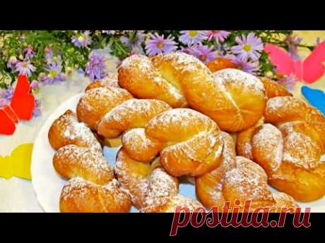 Любимые (начиная с детства) Пышки- Плетёнки с пылу, с жару! Как у бабушки. Готовим на раз-два-три.