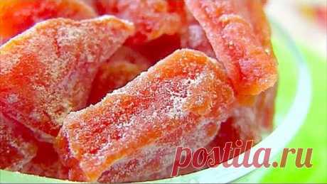 Цукаты из тыквы Самый вкусный рецепт  candied pumpkin natural candy