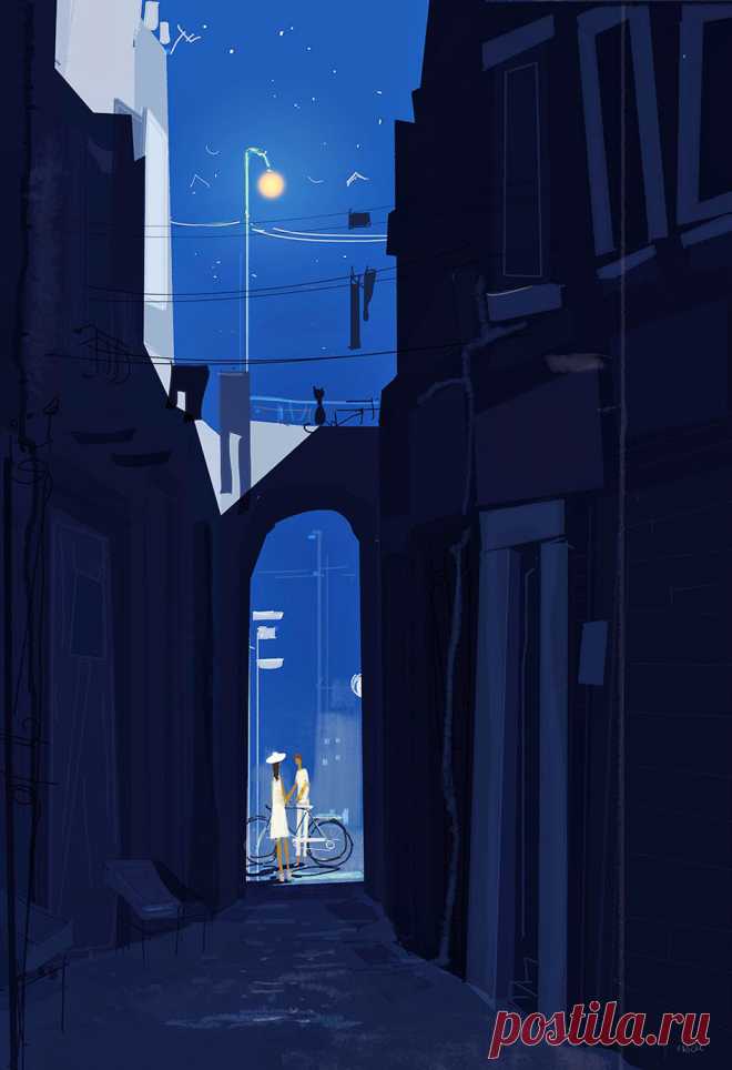 Волшебство ночи... Художник Паскаль Кэмпион (Pascal Campion).