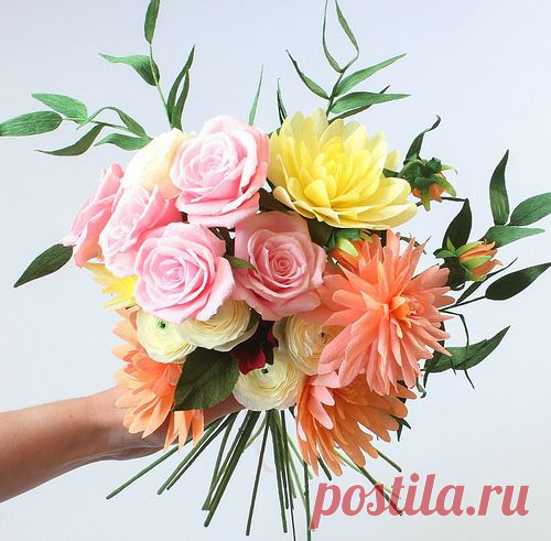All Things Paper: Crepe Paper Flowers by A Petal Unfolds