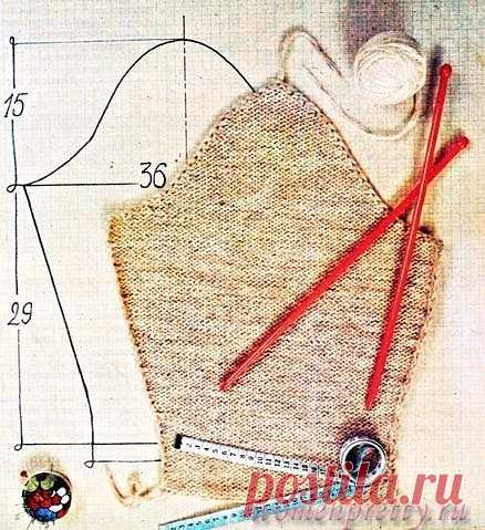 ВЯЗАНИЕ ПРОЙМЫ И ВТАЧНОГО РУКАВА. Желание написать данную запись возникло после вопросов - как я вяжу рукав, что он так хорошо лежит? 
Я вяжу спицами давно, лет с 12 и основным моим учителем была книга М. В. Максимовой 